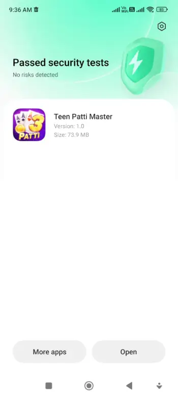Teen Patti Master APK Installed