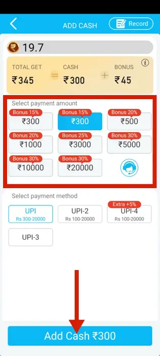 add money to my Teen Patti Master