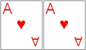 Big Ace Pair combination in Big A Big Ace Pair combination in Big A