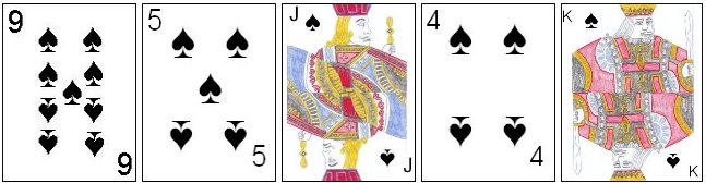 Spades category in Card Yacht Spades category in Card Yacht