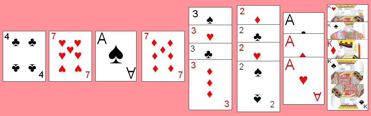 Eight highest ranking card denominaions in Truco Miniero Eight Highest Ranking card denominations in Truco Miniero