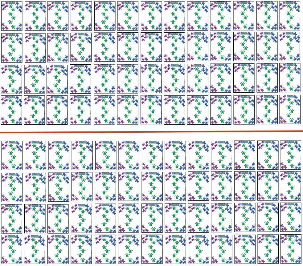 Layout for playing Memory - Duel