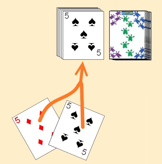 Taking the discard pile in Mille Taking the discard pile in Mille