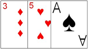 Example of a Run combination Example of a High Card combination