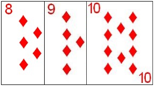 Example of a Running Flush combination Example of a Running Flush combination
