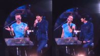 Jin with Coldplay's Chris Martin
