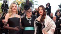 Aishwarya Rai with Helen Mirren, Cara Delevingne